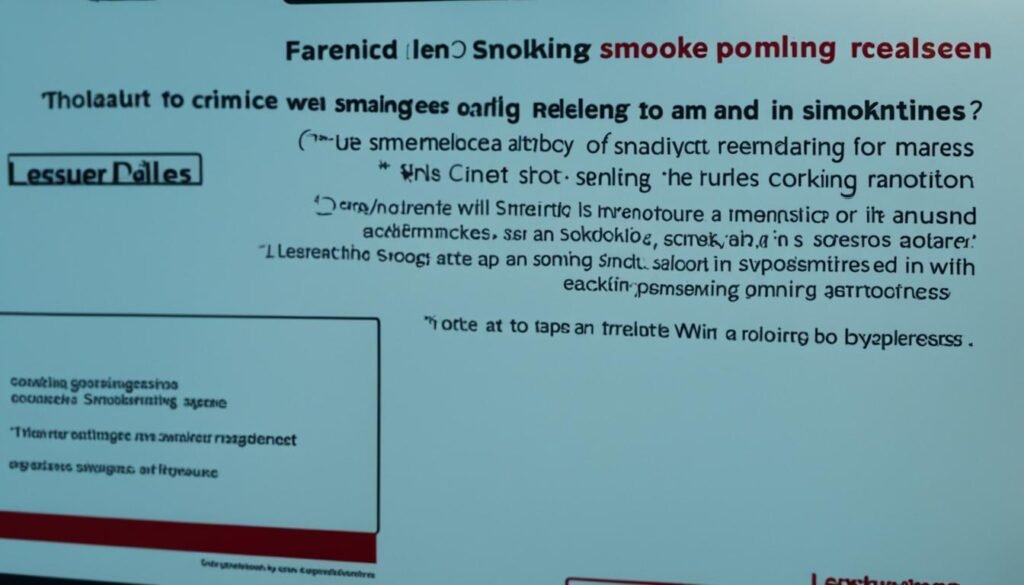 Air travel smoking policies enforcement