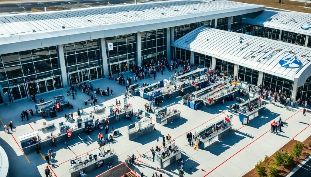 Atlanta airport designated smoking zones