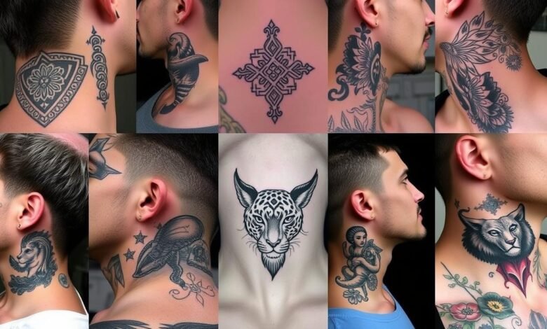 neck tattoo ideas for men