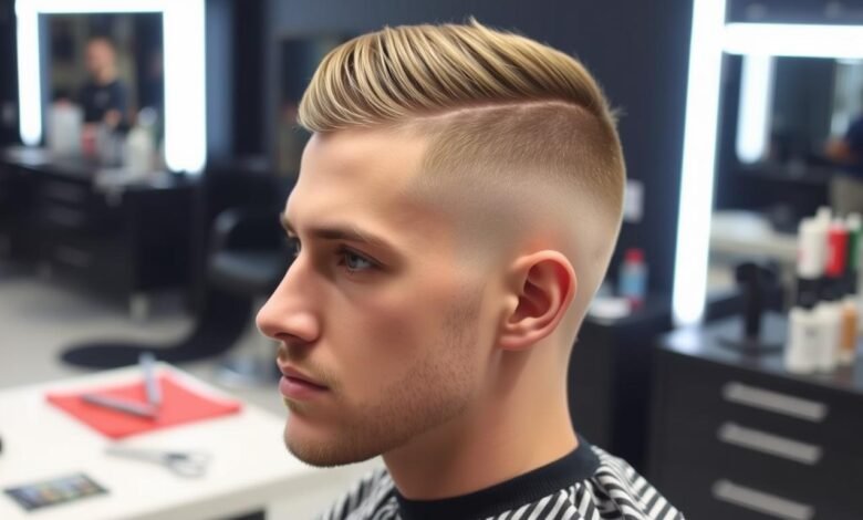 long buzz cut fade