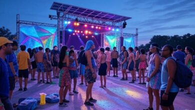 Vibrant crowd at Lilapalooza indie music and arts festival 2025