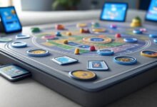 Pizokeelio game board with digital and lifestyle elements
