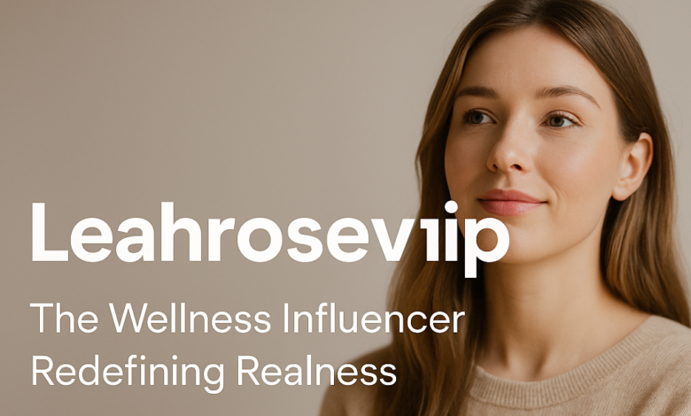 Leahrosevip: Discover the Influencer Redefining Realness in Wellness Leahrosevip wellness influencer portrait with minimalist design