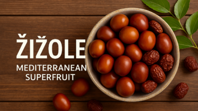 Fresh žižole jujube fruit on table