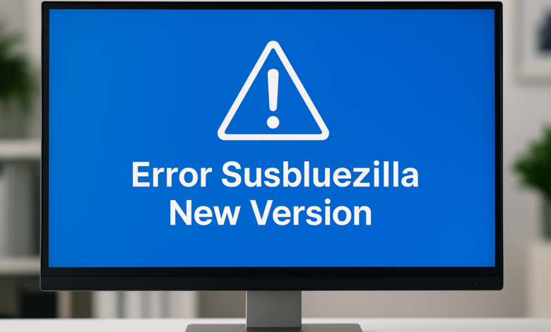Error Susbluezilla New Version: What It Means—and How to Fix It (Step by Step) software error troubleshooting screen